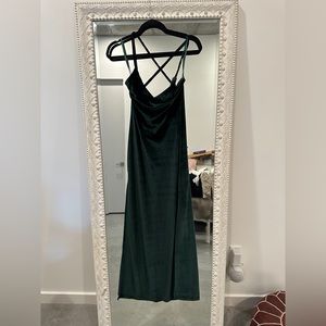 NBD: In The Deep Maxi Dress in Hunter Green